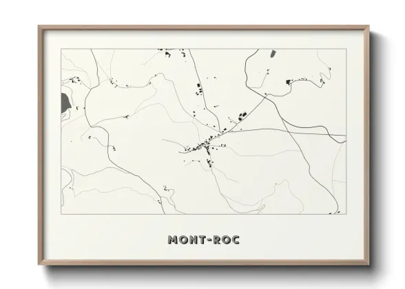 Une affiche de carte sur Mont-Roc