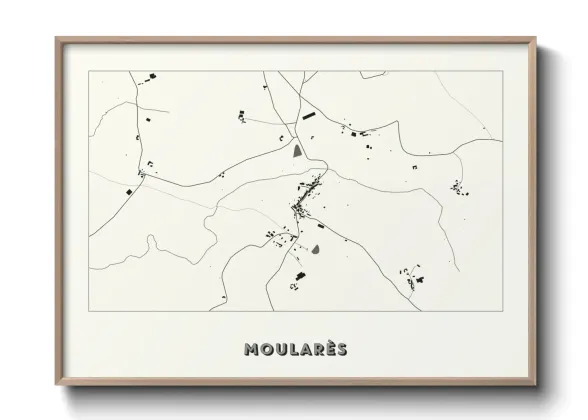 Une affiche de carte sur Moularès