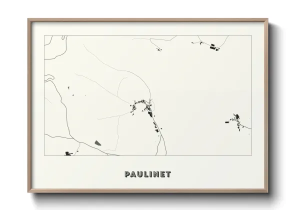 Une affiche de carte sur Paulinet