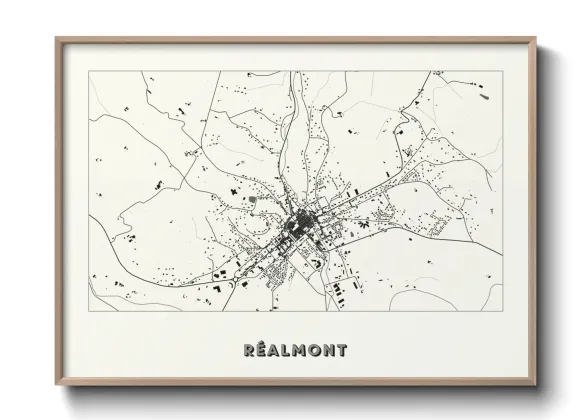 Une affiche de carte sur Réalmont