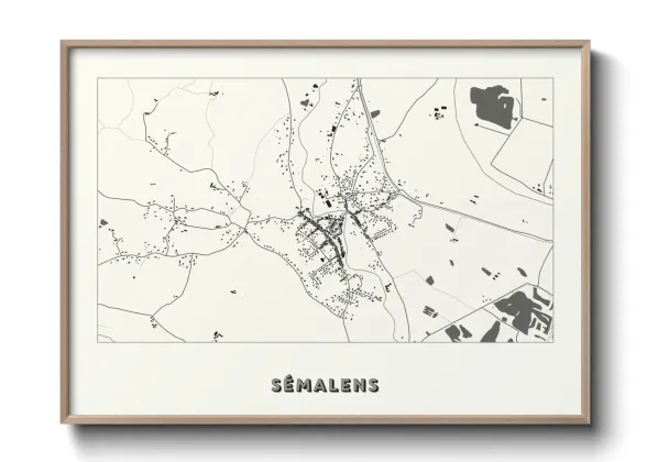 Une affiche de carte sur Sémalens