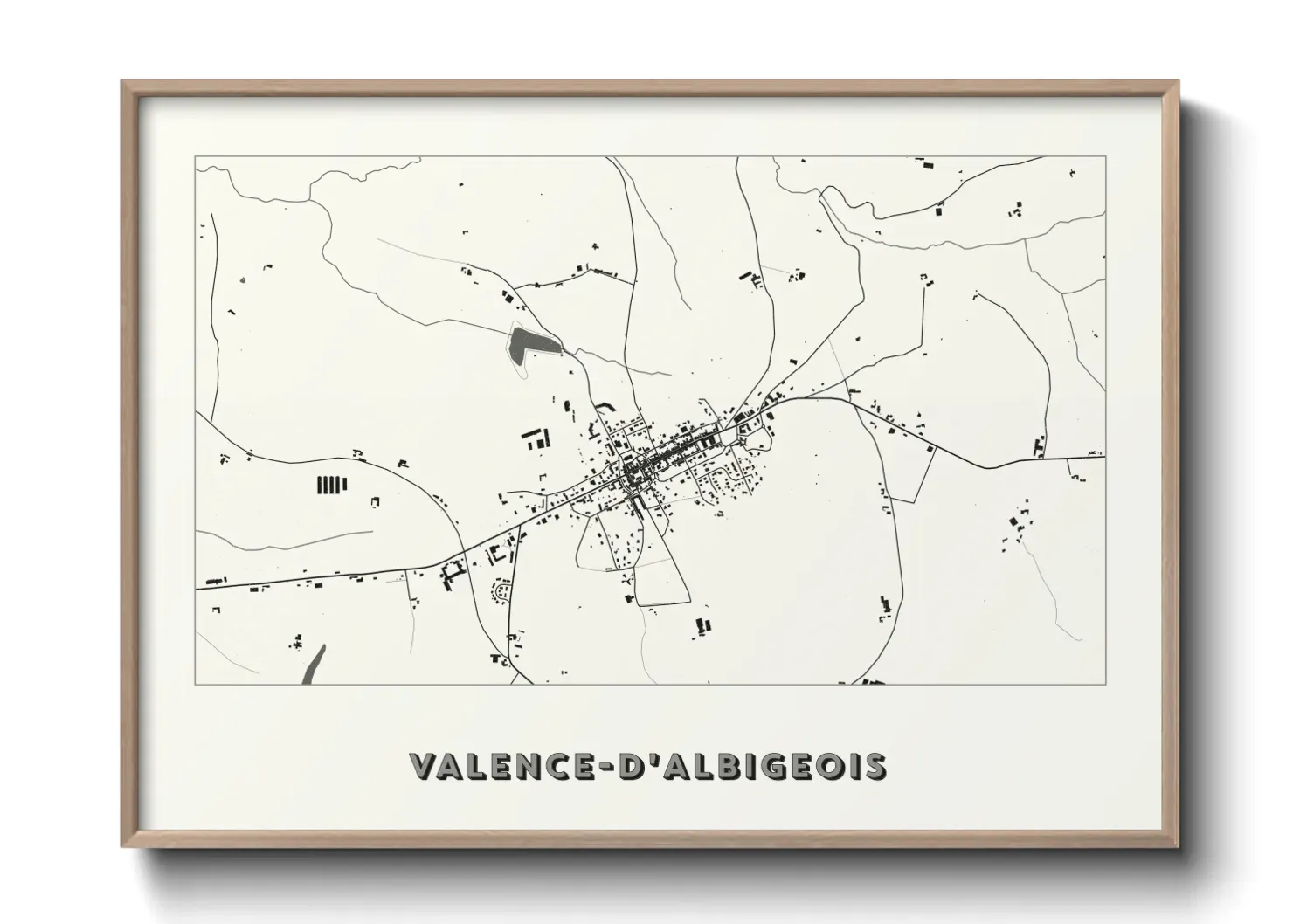 Un poster carteValence-d'Albigeois