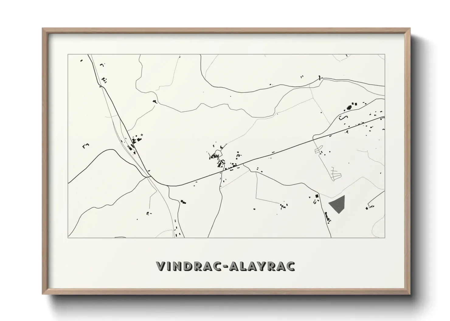 Un poster carteVindrac-Alayrac