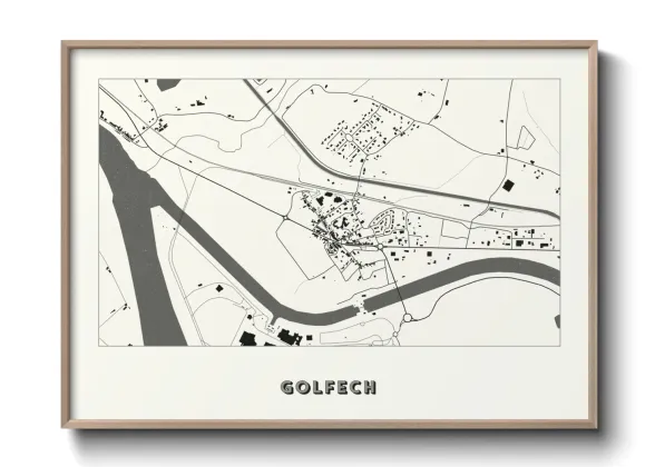 Une affiche de carte sur Golfech