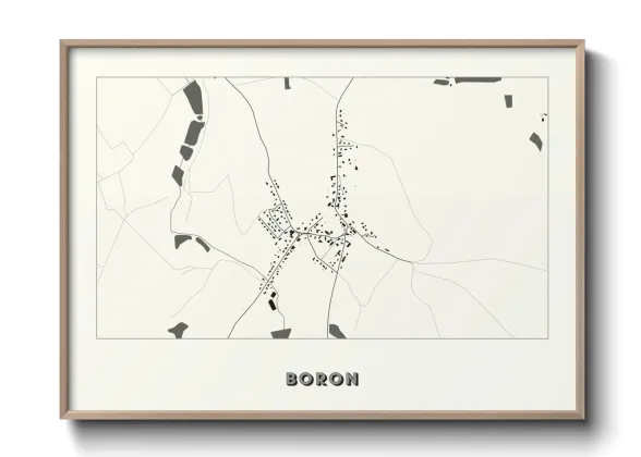 Une affiche de carte sur Boron