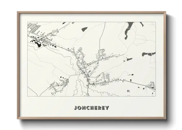 Une affiche de carte sur Joncherey