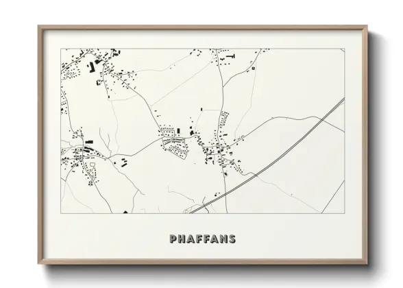 Une affiche de carte sur Phaffans