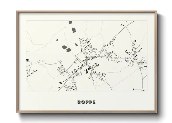 Une affiche de carte sur Roppe