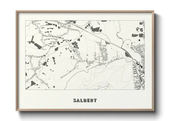 Une affiche de carte sur Salbert