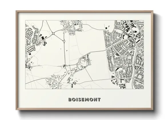 Une affiche de carte sur Boisemont