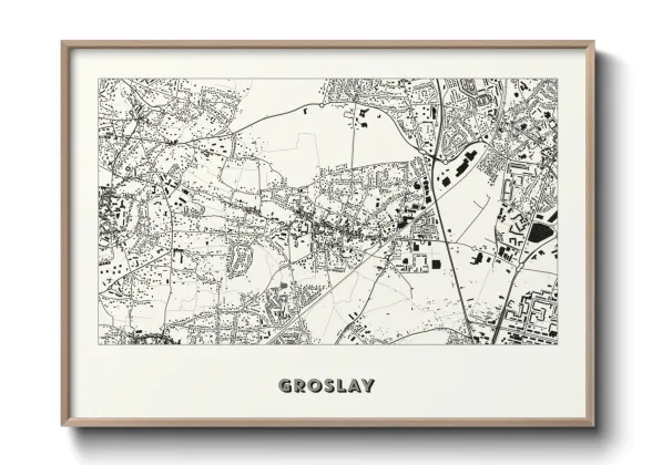 Une affiche de carte sur Groslay