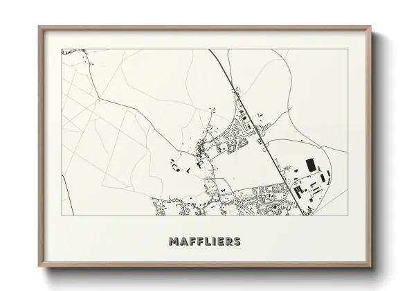 Une affiche de carte sur Maffliers