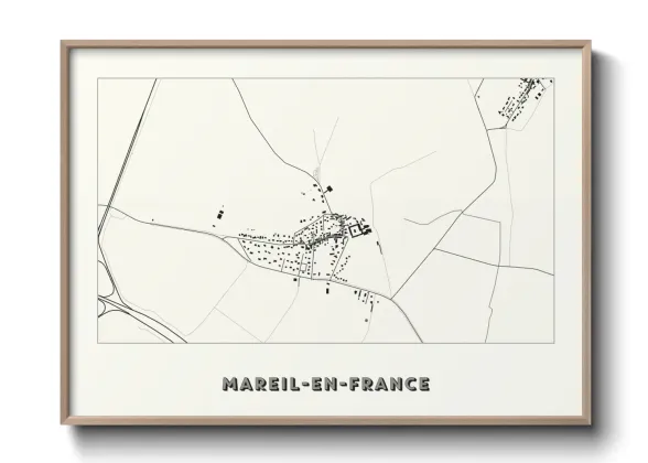 Une affiche de carte sur Mareil-en-France
