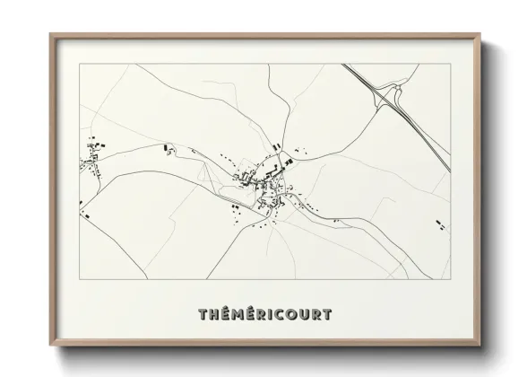 Une affiche de carte sur Théméricourt