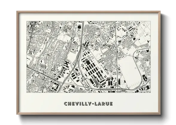 Une affiche de carte sur Chevilly-Larue
