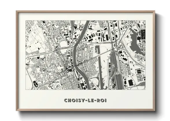 Une affiche de carte sur Choisy-le-Roi
