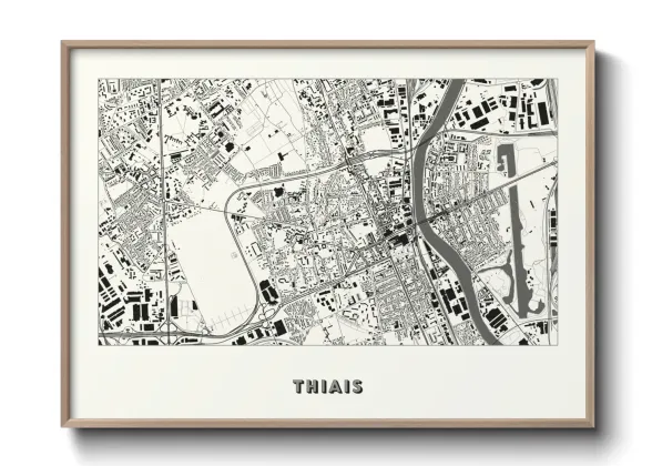 Une affiche de carte sur Thiais