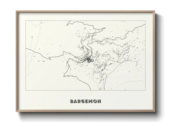 Une affiche de carte sur Bargemon