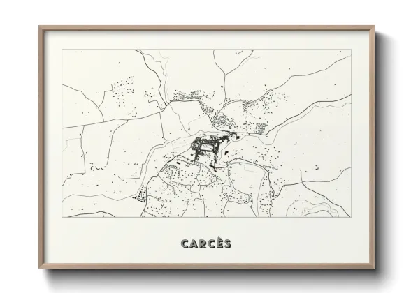 Une affiche de carte sur Carcès