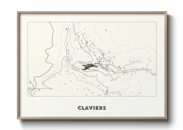 Une affiche de carte sur Claviers