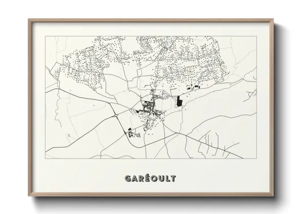 Une affiche de carte sur Garéoult