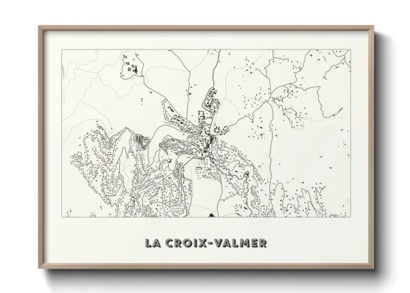 Une affiche de carte sur La Croix-Valmer