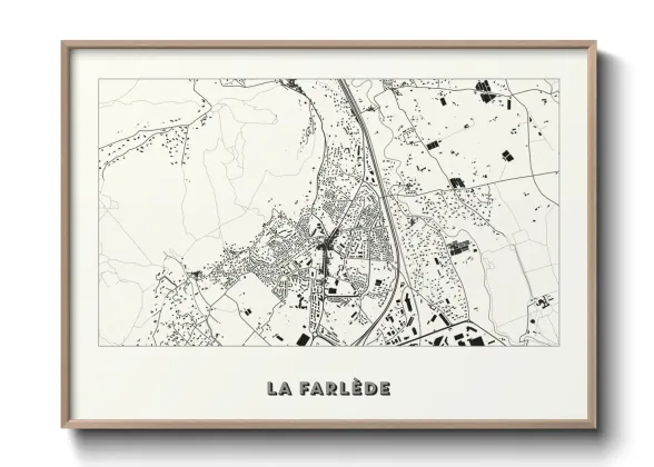 Une affiche de carte sur La Farlède
