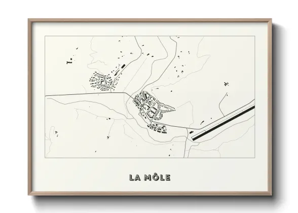 Une affiche de carte sur La Môle