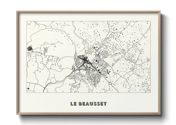 Une affiche de carte sur Le Beausset