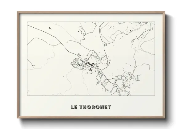 Une affiche de carte sur Le Thoronet