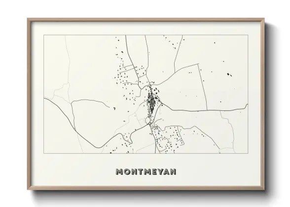 Une affiche de carte sur Montmeyan