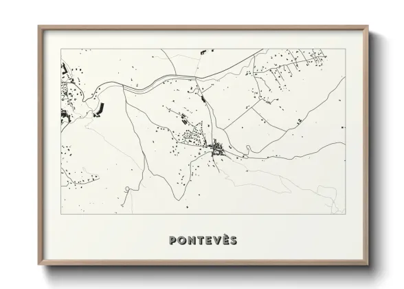Une affiche de carte sur Pontevès
