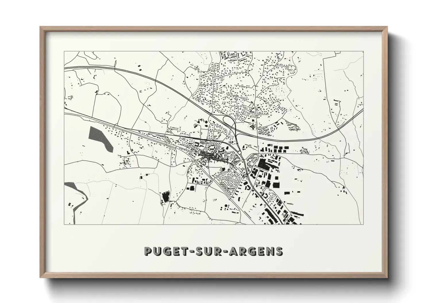 Un poster cartePuget-sur-Argens