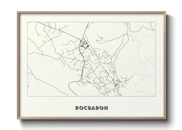 Une affiche de carte sur Rocbaron