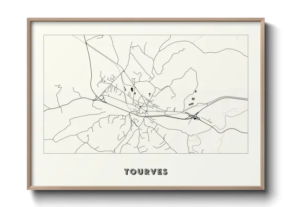 Une affiche de carte sur Tourves