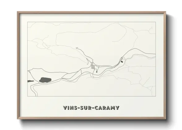 Une affiche de carte sur Vins-sur-Caramy