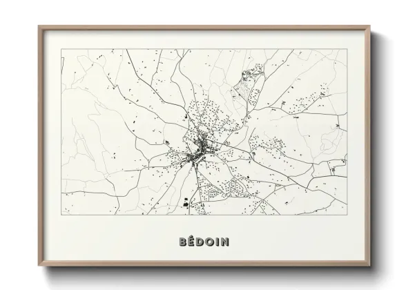 Une affiche de carte sur Bédoin