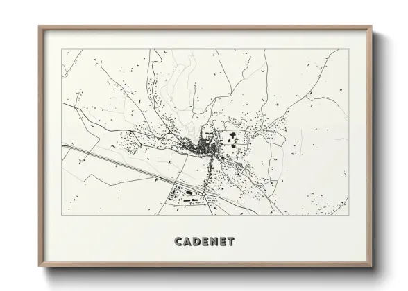 Une affiche de carte sur Cadenet