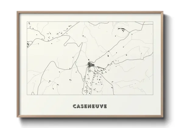 Une affiche de carte sur Caseneuve