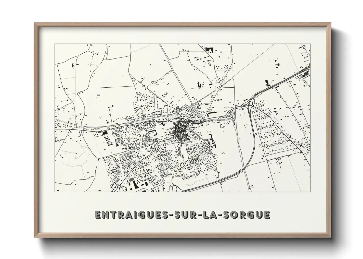 Un poster carteEntraigues-sur-la-Sorgue
