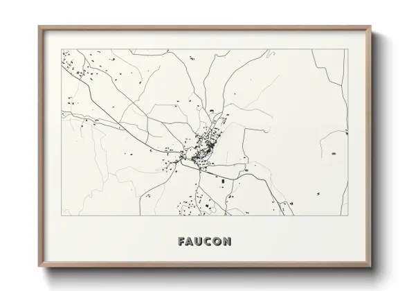 Une affiche de carte sur Faucon