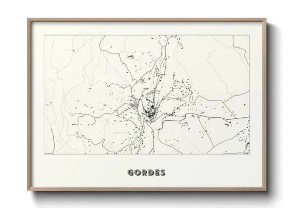 Une affiche de carte sur Gordes