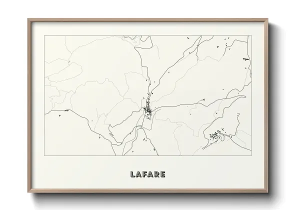 Une affiche de carte sur Lafare
