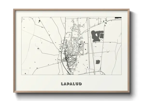 Une affiche de carte sur Lapalud