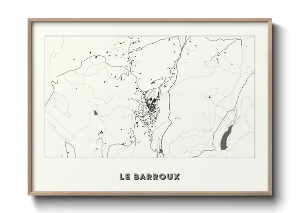 Une affiche de carte sur Le Barroux