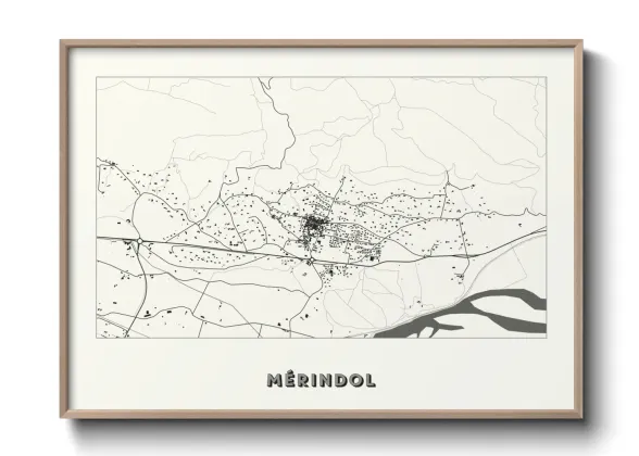 Une affiche de carte sur Mérindol