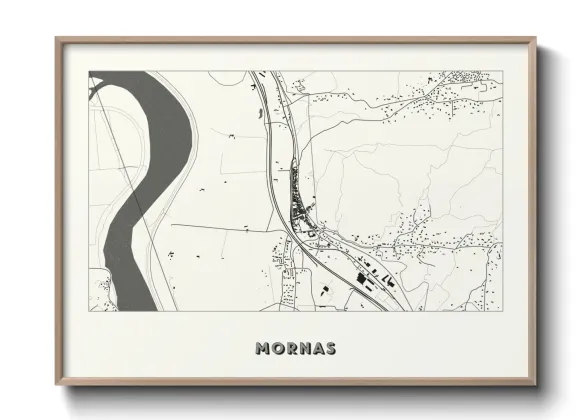 Une affiche de carte sur Mornas