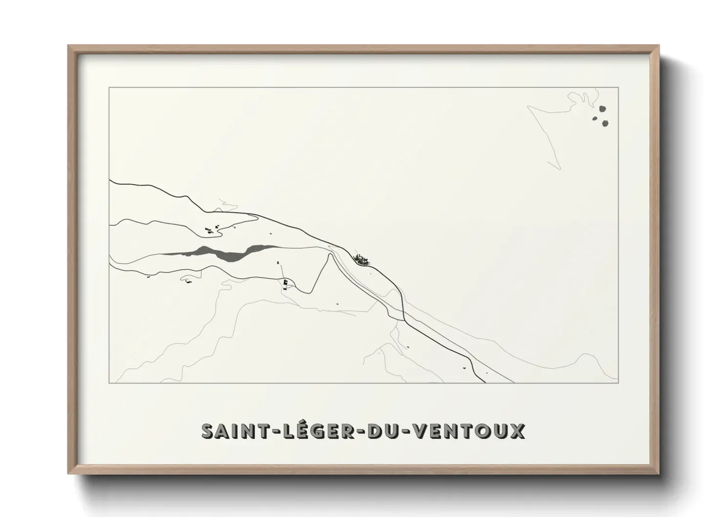 Un poster carteSaint-Léger-du-Ventoux