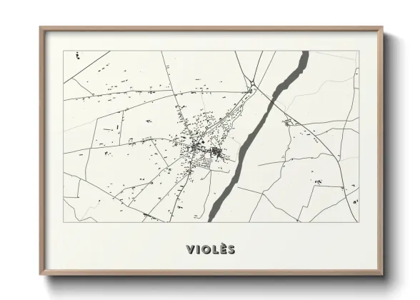 Une affiche de carte sur Violès