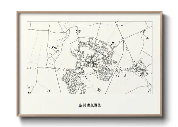 Une affiche de carte sur Angles